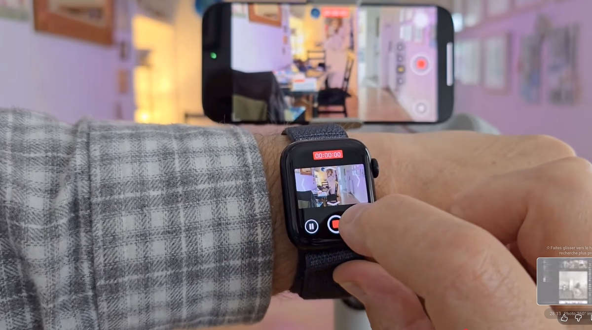 Controle a distance du stabilisateur avec l'Apple Watch