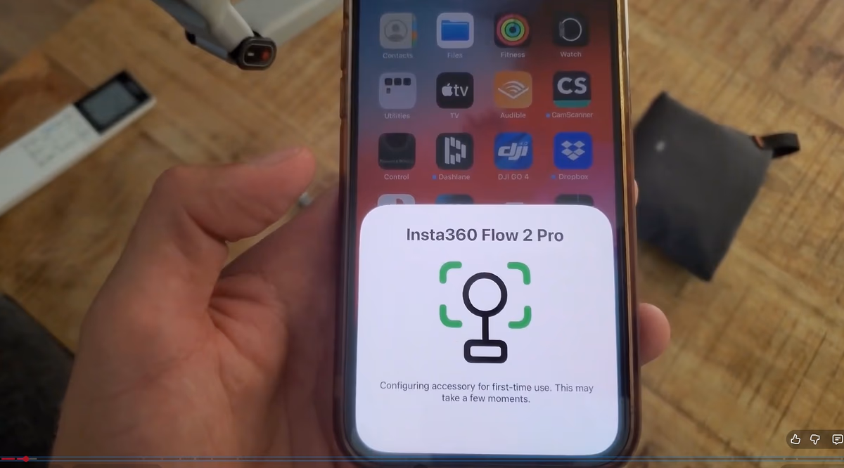 Detection automatique de l'Insta360 sur iPhone via NFC